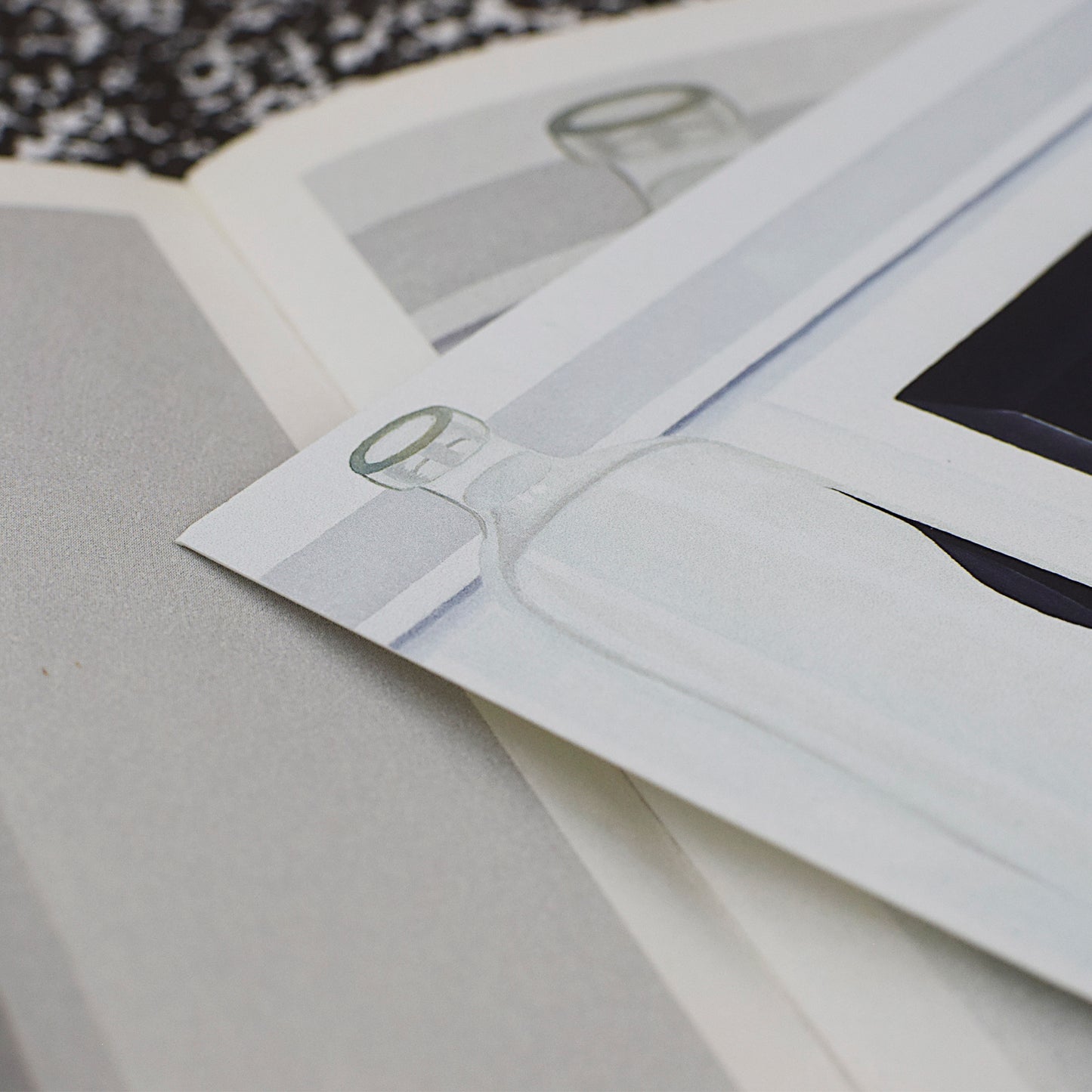 (Postal Card) HALF A SHOE + BLACK BOX