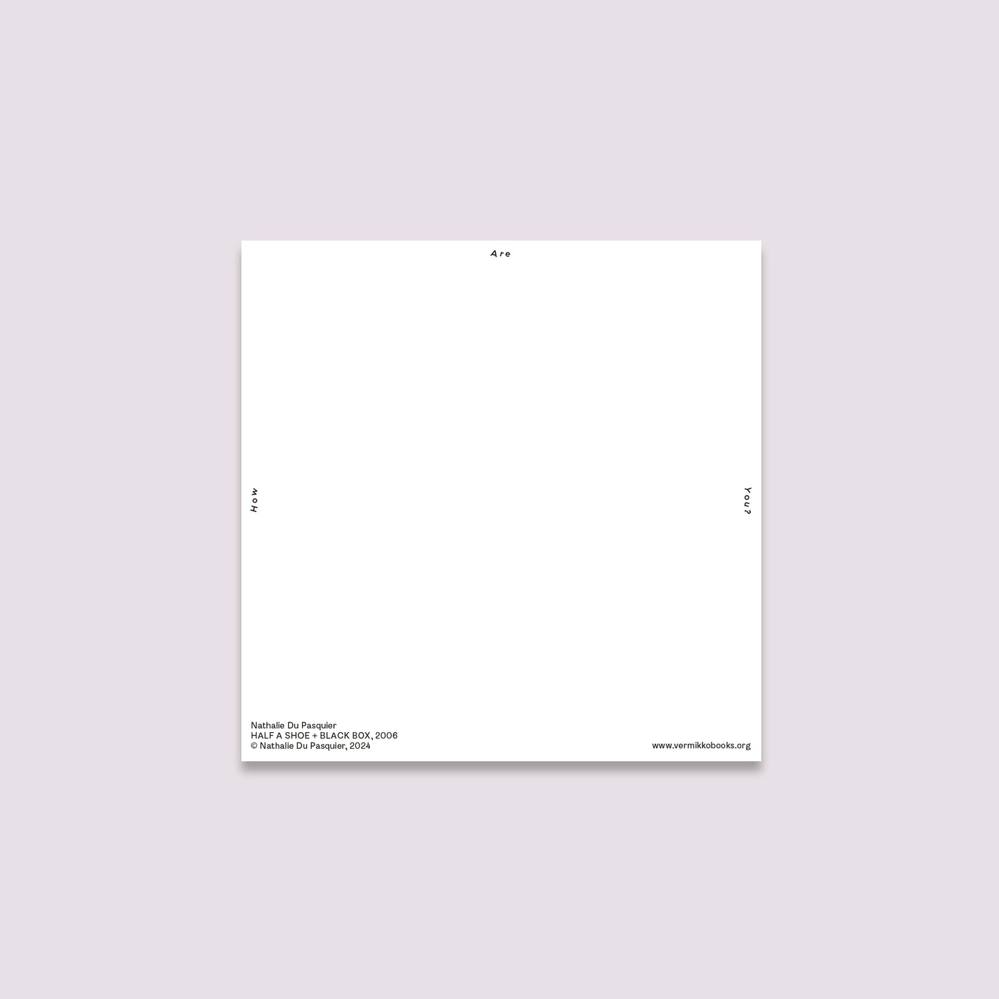 (Postal Card) HALF A SHOE + BLACK BOX