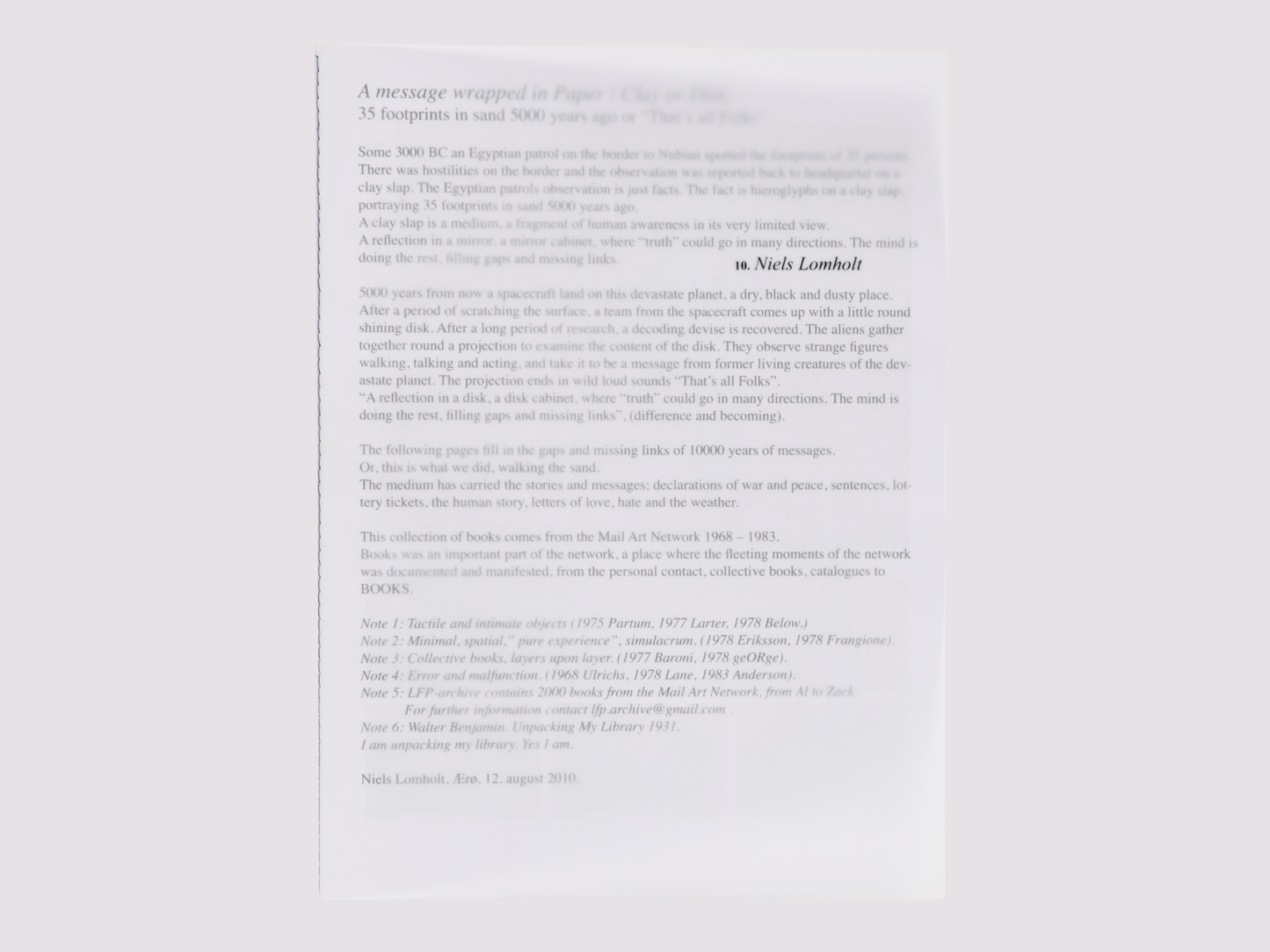 Papir/EElk/Niels Lomholt/JSBJ/Jesper Fabricius/Marten Damgaard/Michal Kozlowski & Peter Larsen/Emancipa(t/ss)ionsfrugten/Christian Vind/Asher Penn/Jimmy Limit/Kristoffer Kjærskov/Alexander Martinez/Piotr Lakomy/Honza Zamojski by Telefon Til Chefe