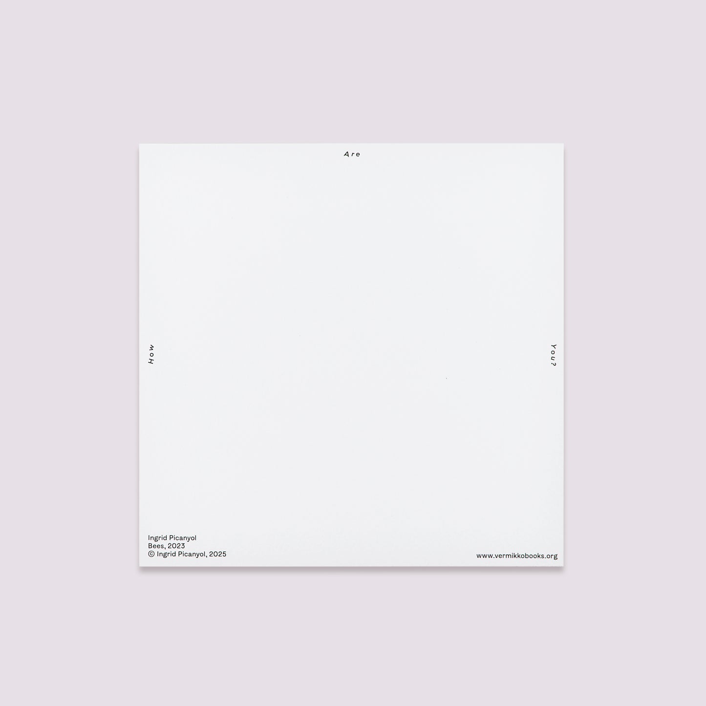 (New Postal Card) Bees