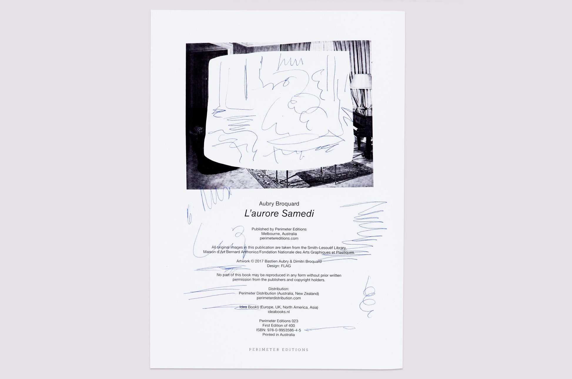 L'aurore Samedi/Bastien Aubry/Dimitri Broquard published by Perimeter Editions