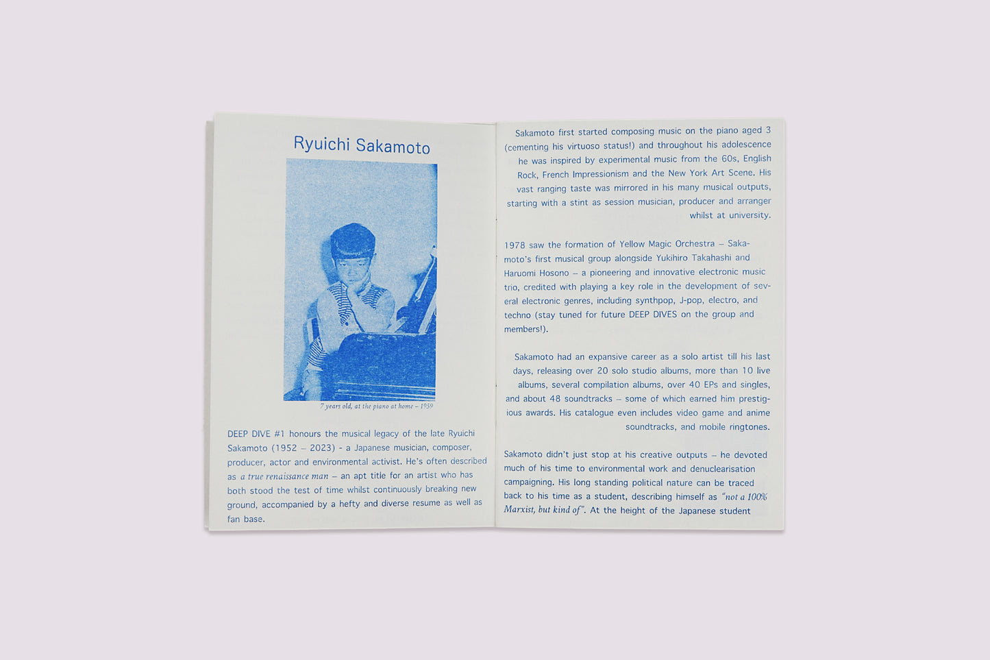(New) DEEP DIVE #1: Ryuichi Sakamoto