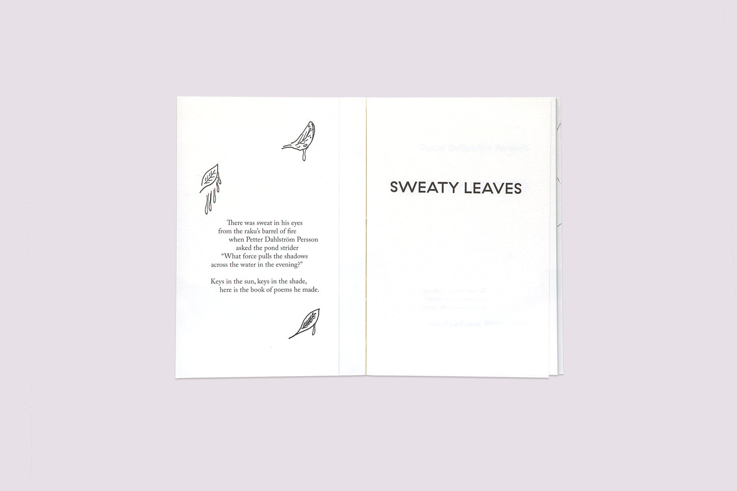 Sweaty Leaves/Petter Dahlström Persson published by Bored Wolves